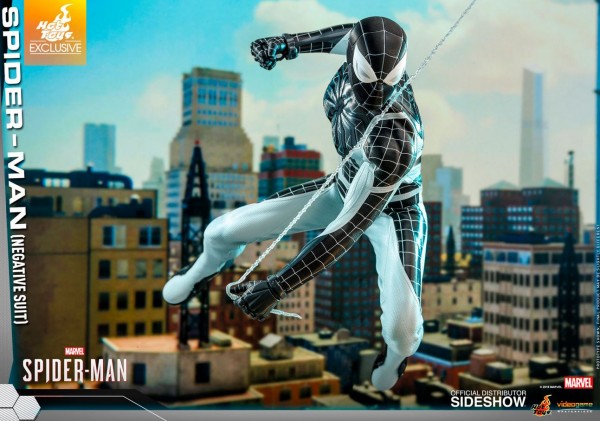 Spider-Man Video Game Masterpiece Action Figure 1/6 Spider-Man (Negative Suit) Exclusive