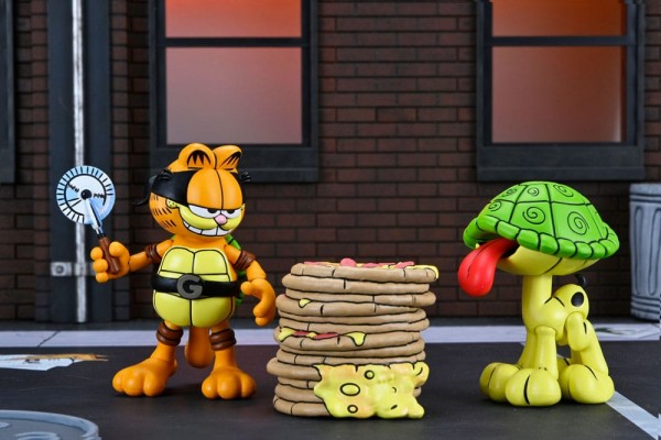 TMNT (Archie Comics) x Garfield Action Figure 2-Pack Ultimate Garfello & Odie 10 cm