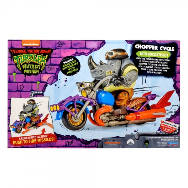 Teenage Mutant Ninja Turtles Action Figure Chopper mit Rocksteady