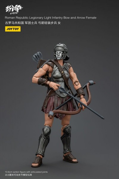 Strife Action Figure 1/18 Roman Republic Legionary Light Infantry Bow and Arrow Female 11 cm