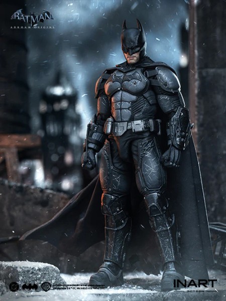 Batman Arkham Origins Batman Battle Damaged Version 1/12 Actionfigur