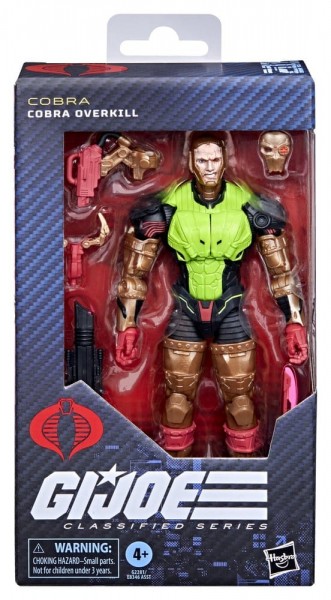 G.I. Joe Classified Series Action Figure #201 Cobra Overkill 15 cm