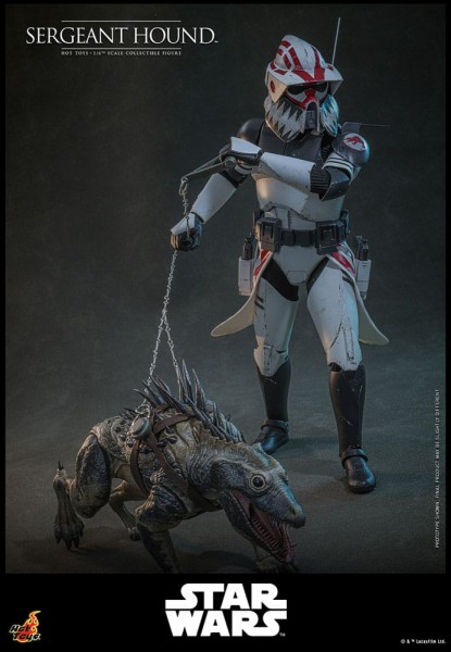 Star Wars: The Clone Wars Actionfigur 1/6 Sergeant Hound 30 cm