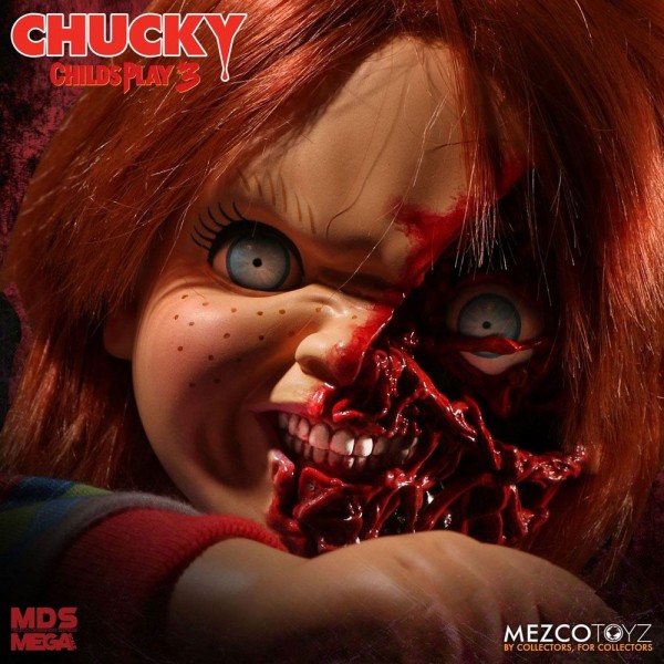Child's Play 3 Talking Mega-Scale Pizza Face Chucky