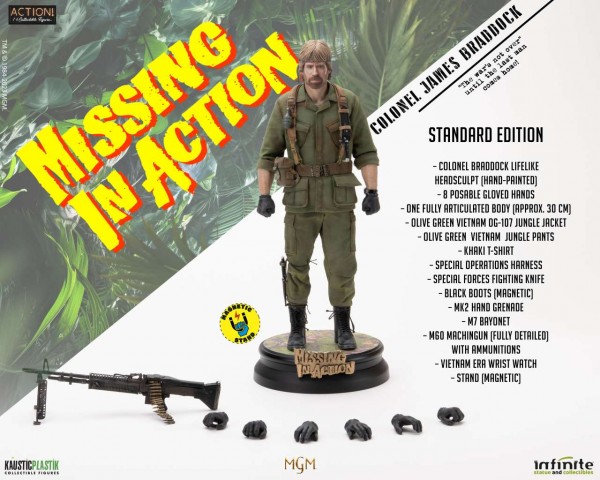 Missing In Action Colonel James Braddock 1/6 Action Figure Standard Edition