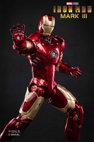 ZD Toys Action Figure 1/10 Iron Man Mark III