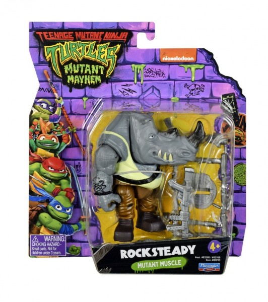 Teenage Mutant Ninja Turtles Mutant Mayhem - Rocksteady 10 cm