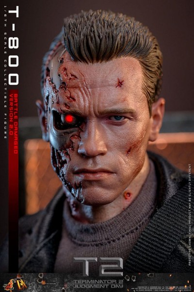 Terminator 2 Movie Masterpiece Actionfigur 1/6 T-800 Battle Damaged Version 2.0 32 cm