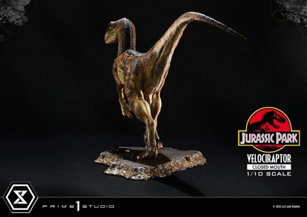 Jurassic Park Prime Collectibles Statue 1:10 Velociraptor Closed Mouth 19 cm