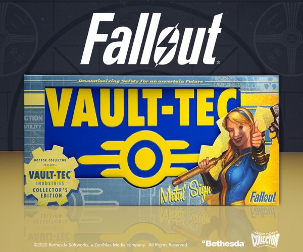 Fallout Me­tall­schild Vault-Tec