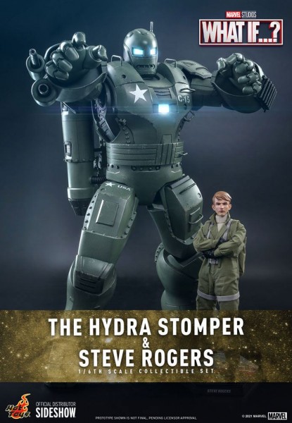 What If...? Animated Series Masterpiece Action Figures 1/6 Steve Rogers & The Hydra Stomper (2-Pack)