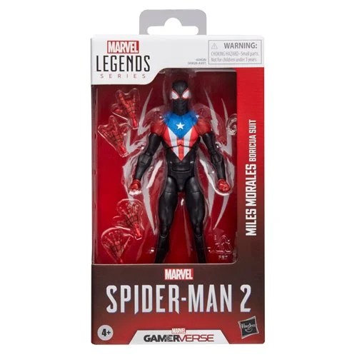 Spider-Man Marvel Legends Series Gamerverse Miles Morales Boricua Suit 6-Inch Action Figure