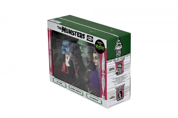 The Munsters Action Figures Retro Big Head 3-Pack