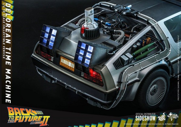 Back to the Future II Movie Masterpiece Vehicle 1/6 DeLorean Time Machine