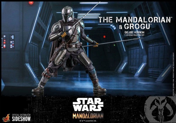 Star Wars The Mandalorian Television Masterpiece Action Figures 1/6 The Mandalorian & Grogu (2-Pack) Deluxe
