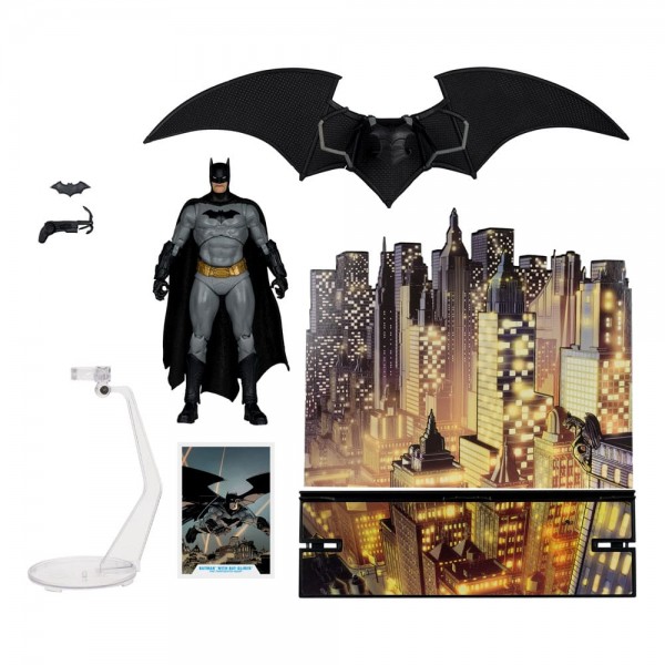 DC Multiverse Actionfigur Batman with Bat-Glider (The Thirteenth Hour) (Gold Label) 18 cm