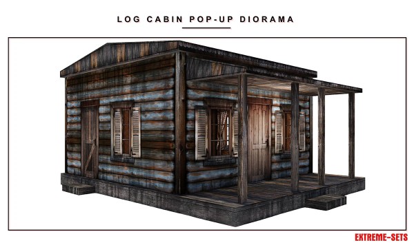 Extreme Sets Log Cabin Pop-Up Diorama 1/12
