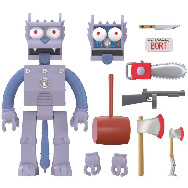 The Simpsons Ultimates Action Figure Robot Scratchy