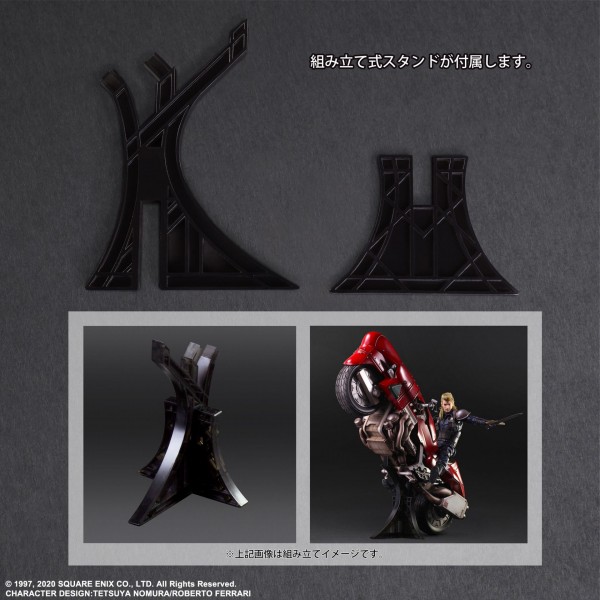 Final Fantasy VII Remake Play Arts Kai Action Figure Set Roche &amp; Motorcycle Set