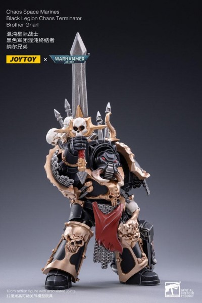 Warhammer 40k Actionfigur 1/18 Black Legion Brother Gnarl