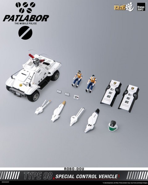 Mobile Police Patlabor ROBO-DOU Typ 98 Spezielles Kontrollfahrzeug 10 cm