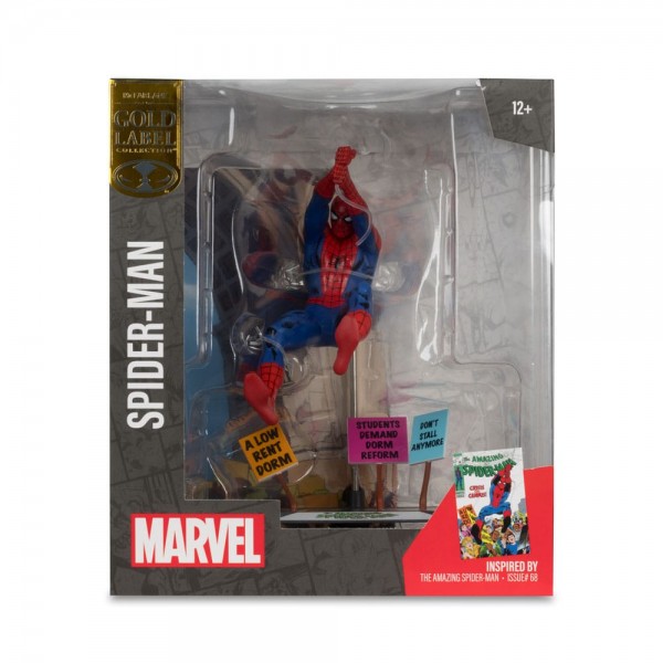 Marvel Collection PVC Statue 1/10 Spider-Man & Scene Gold Label (The Amazing Spider-Man #68)