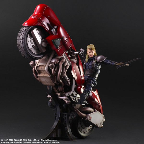 Final Fantasy VII Remake Play Arts Kai Action Figure Set Roche & Motorcycle Set