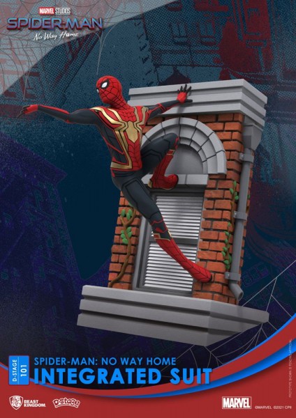 Spider-Man No Way Home D-Stage Diorama Statue Spider-Man Integrated Suit (Closed Box Version)