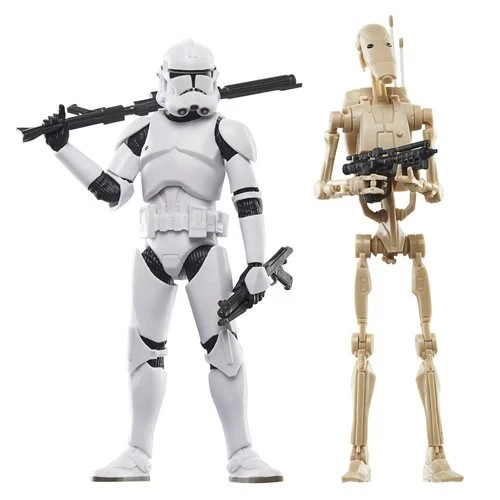 Star Wars The Black Series 6-Inch Phase II Clone Trooper & Battle Droid Actionfiguren