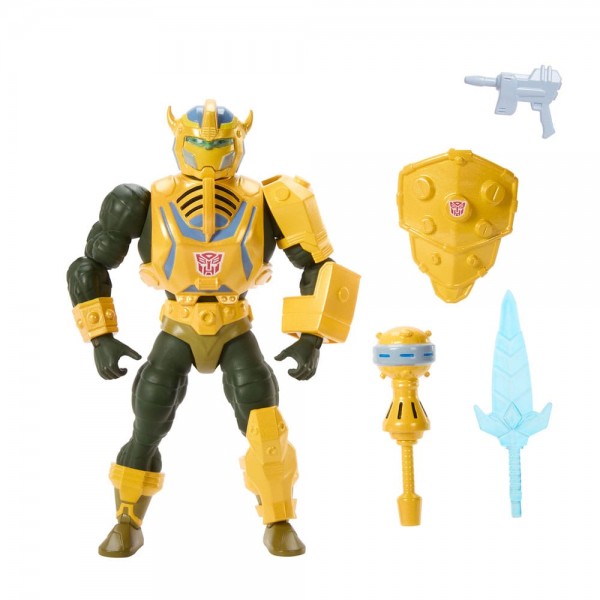 Masters of the Universe x Transformers Actionfigur Bumblebee Armor Man-At-Arms Exclusive 14 cm