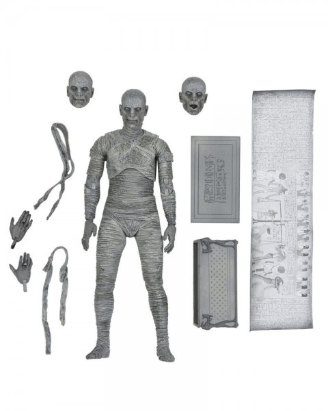 Universal Monsters Actionfigur Ultimate The Mummy (Black & White)