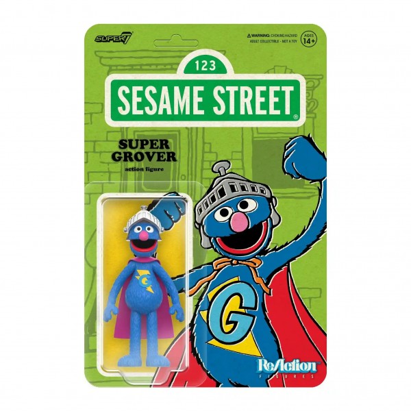 Sesame Street ReAction Actionfigur Wave 03 - Super Grover