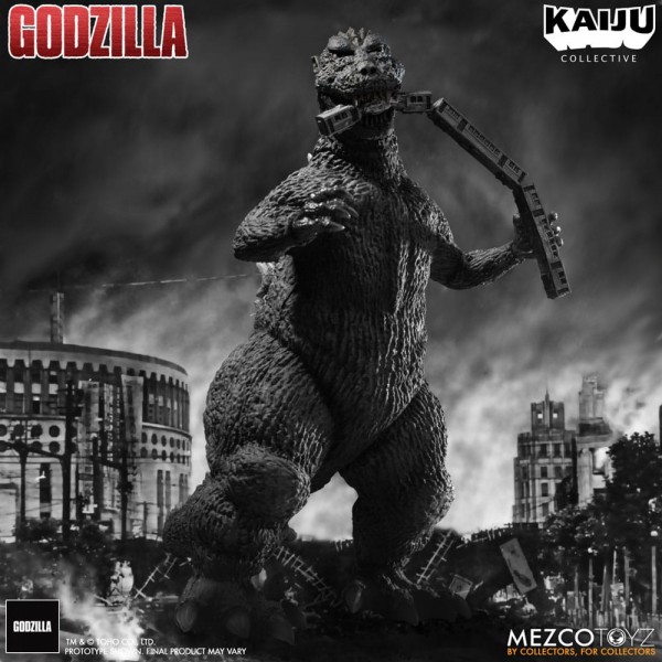 Godzilla (1954) Kaiju Collective Actionfigur Godzilla - Black &amp; White Edition