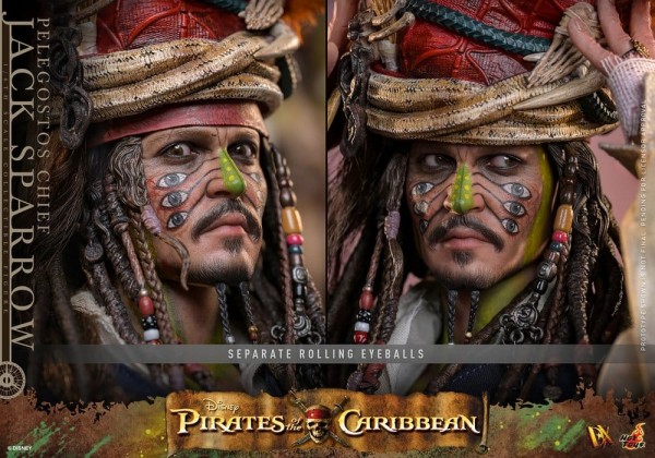 Pirates of the Caribbean - Fluch der Karibik 2 DX Actionfigur 1/6 Pelegostos Chief Jack Sparrow
