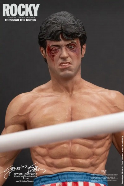 Rocky Over Drago Through The Ropes 1/10 Statue