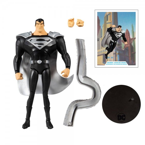 DC Multiverse Actionfigur Superman Black Suit Variant (Superman: The Animated Series)