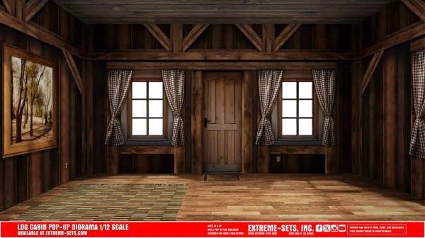 Extreme Sets Log Cabin Pop-Up Diorama 1/12