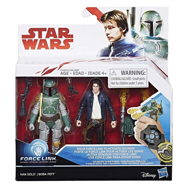 B-Ware Star Wars Han Solo und Boba Fett Actionfiguren-Set - defekte Verpackung