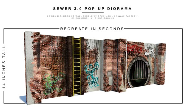 Extreme Sets Sewer 3.0 Pop-Up Diorama 1/12