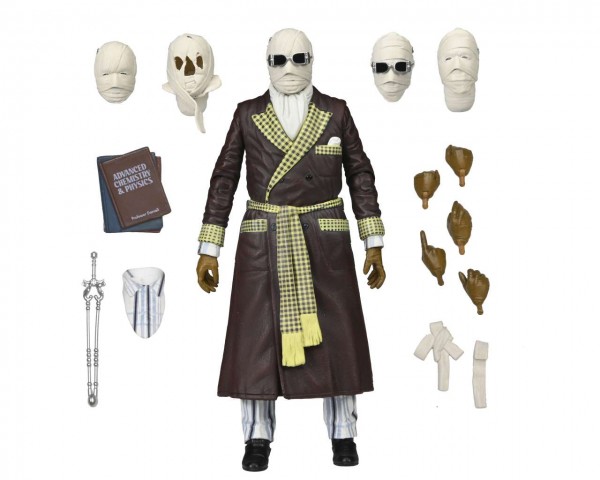 Universal Monsters Ultimate Invisible Man Actionfigur Kemp House Colour