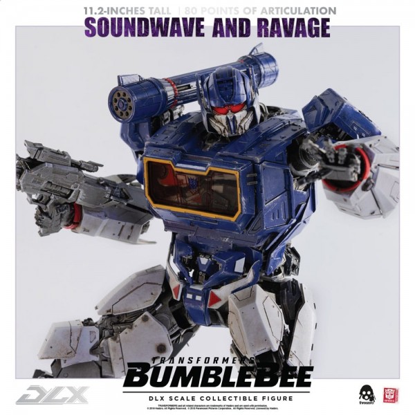 Transformers Bumblebee DLX Action Figure 2-Pack 1/6 Soundwave & Ravage 28 cm