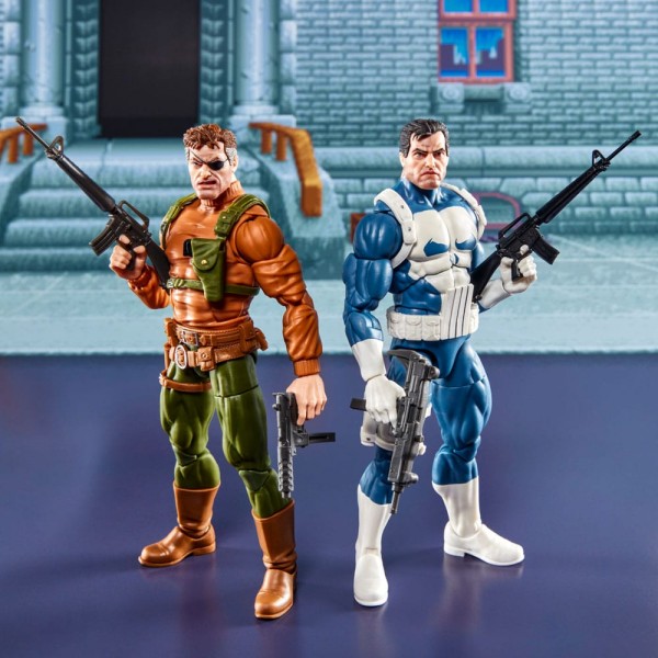 The Punisher Marvel Legends Gamerverse Actionfiguren 2er-Pack Punisher & Nick Fury 15 cm