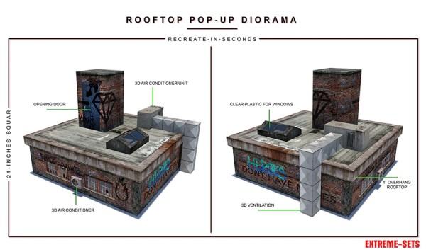 Rooftop Pop-Up Diorama 1/12