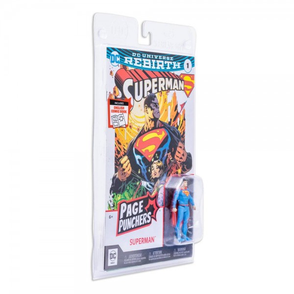 DC Page Punchers Actionfigur & Comic Superman (Rebirth)