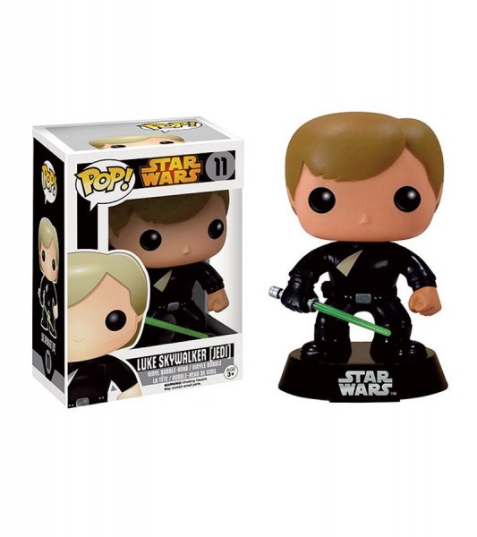 B-Ware Star Wars POP! Vinyl Wackelkopf-Figur Luke Skywalker (Jedi) Black Box Re-Issue 9 cm