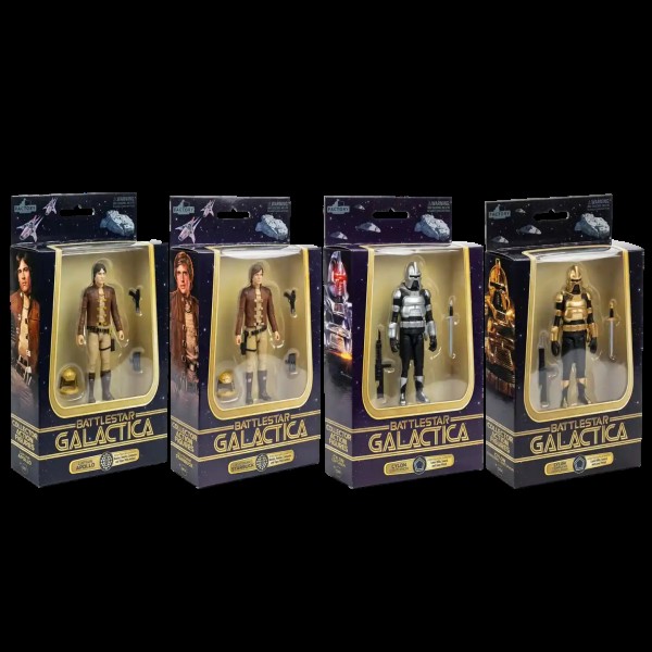 Battlestar Galactica 3.75 Inch Wave 1 Actionfiguren-Set (4)