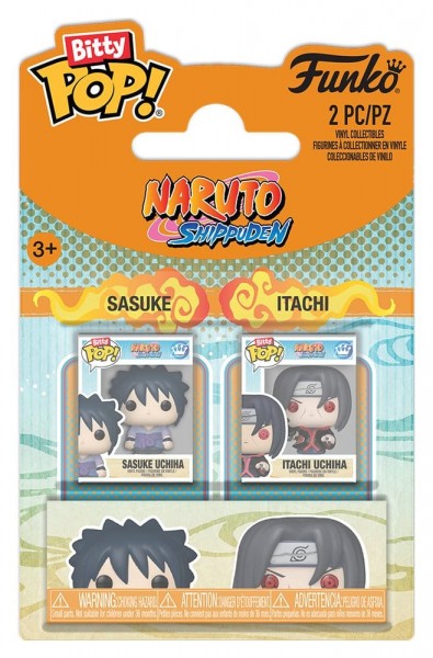 Naruto Bitty POP! Vinyl Figures 2-Pack Sasuke &amp; Itachi 2 cm
