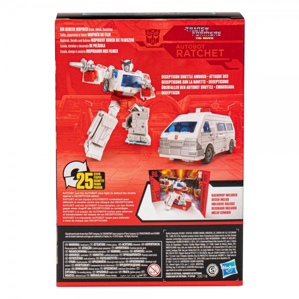 The Transformers: The Movie Generations Studio Series Voyager Class Actionfigur 86-23 Autobot Ratche