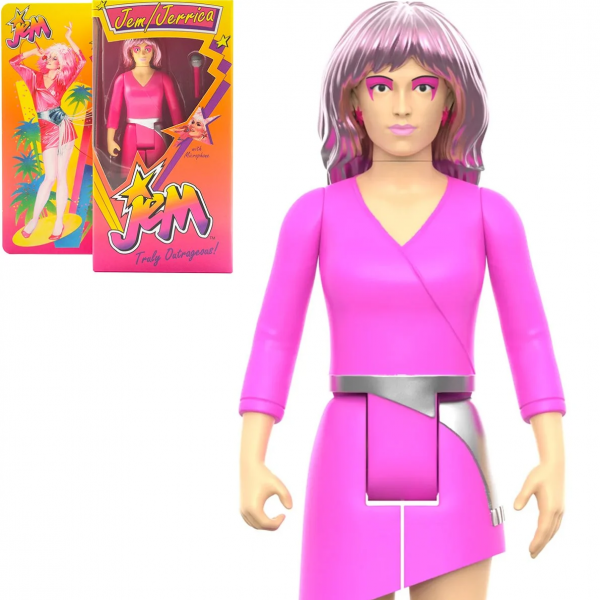 Jem and the Holograms ReAction Action Figure Jem (Neon Retro Box)