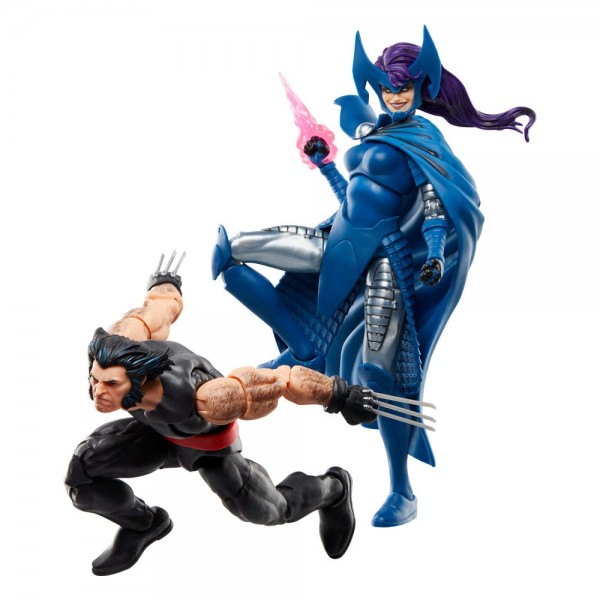 Wolverine 50th Anniversary Marvel Legends Actionfiguren 2er-Pack Wolverine & Psylocke 15 cm